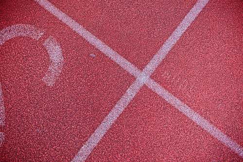 sports red pavement running track