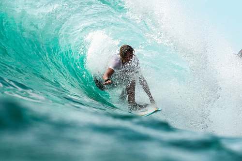 surfing time lapse photography surfer in wave water water