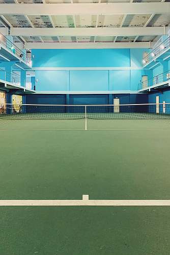 sports wmpty sports ha;; tennis court