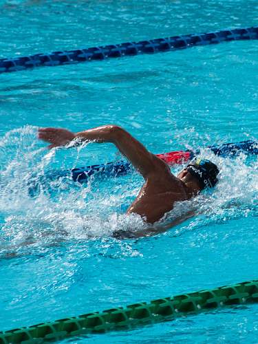 water man swimming in competition swimming
