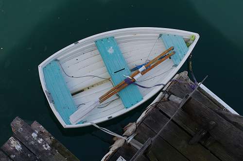 vehicle white empty boat on water vessel