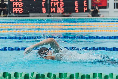 sport man swimming in body of water sports