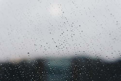 grey raindrops rain