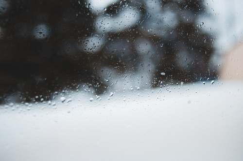 nature water droplets on glass window outdoors