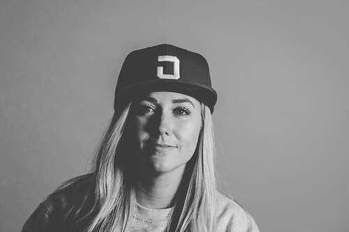 black-and-white grayscaled photo of woman grey