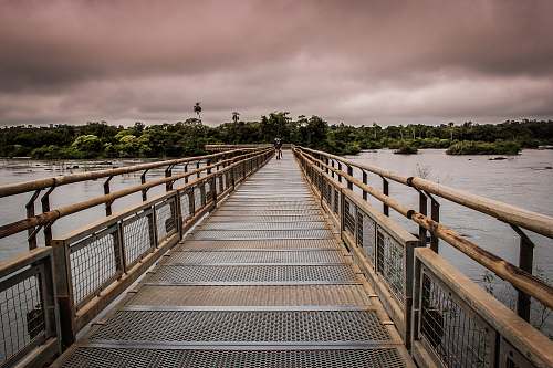 water brown bridge waterfront