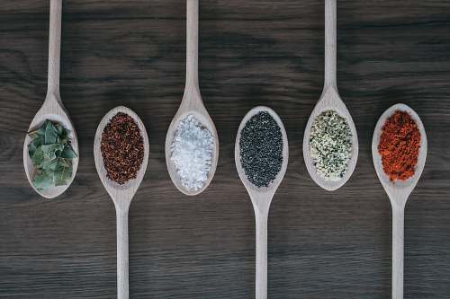 spoon assorted-color spoons with spices dannau
