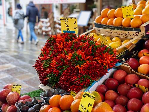 human chili peppers besides fruits person