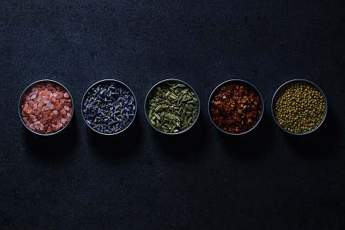 spice five assorted-type condiments plant