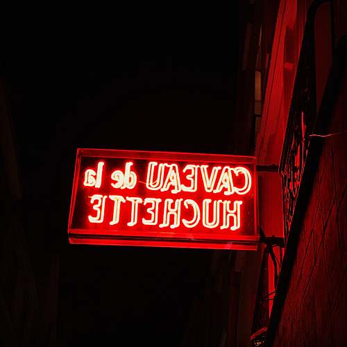 neon Caveau De La Huchette neon light signage light