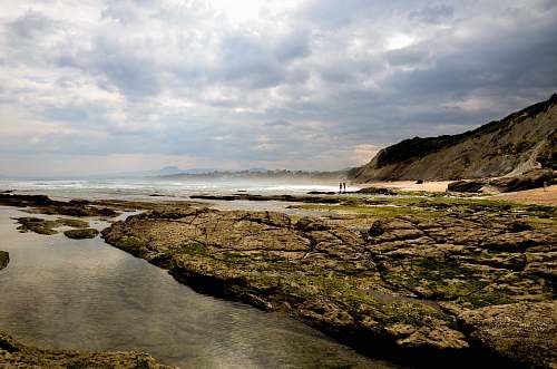 water green rocks near body of water coast