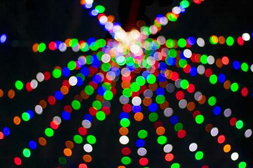 light bokeh photography of assorted-color lights niagara falls