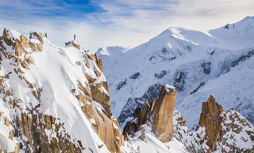 nature snow-covered mountains during daytime snow