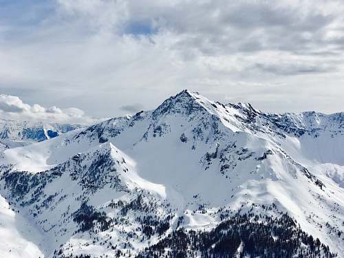 snow snowy mountain nature