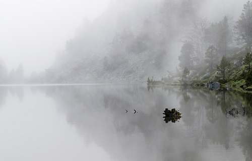 mist foggy mountain fog