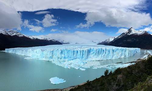 ice landscape photography of white iceburg glacier