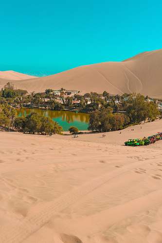 nature lake on desert outdoors