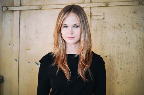 clothing portrait photography of woman wearing black sweatshirt apparel