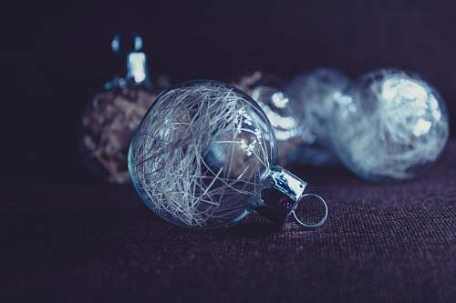 invertebrate clear glass baubles jellyfish