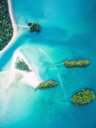 thailand bird's eye view of islands travel