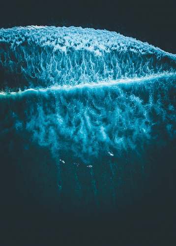 surf bird's eye view of ocean waves wave