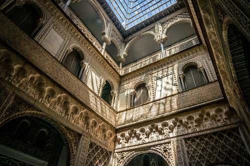 spain architectural photography of cathedral palace