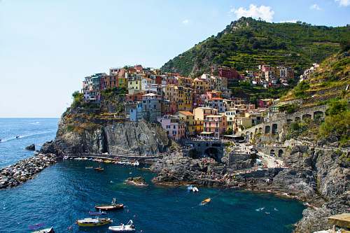 promontory Cinque Terre, Italy cliff