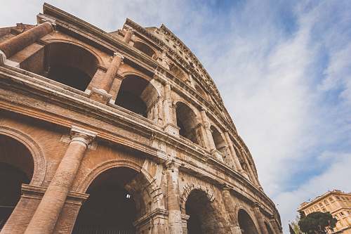 building The Colosseum, Rome architecture