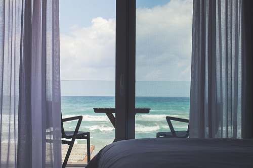 sea sea viewed inside the room balcony