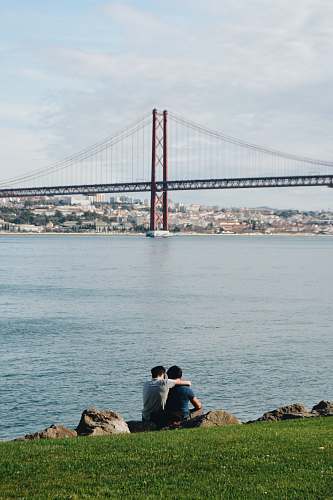 person two man near to body of water human