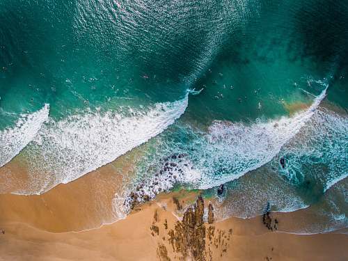 wave photograph of beach and sand australia