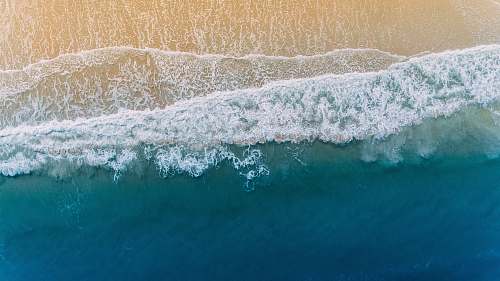water waves on seashore ocean