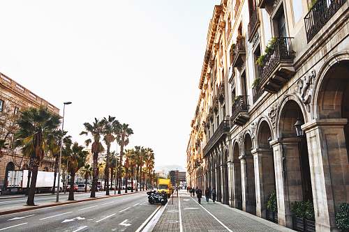 city architectural photography of concrete structures barcelona