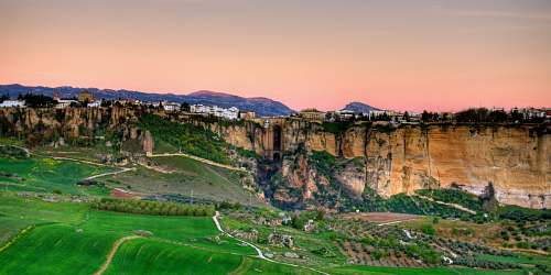 landscape bird's eye rural land photo ronda