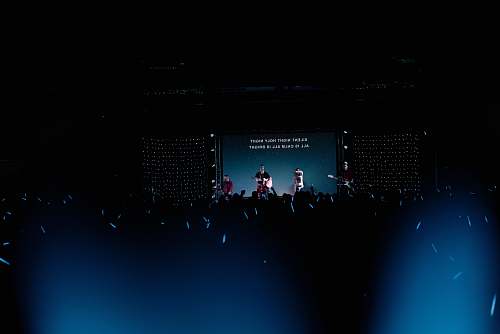 wallpaper person took a photon in a concert music