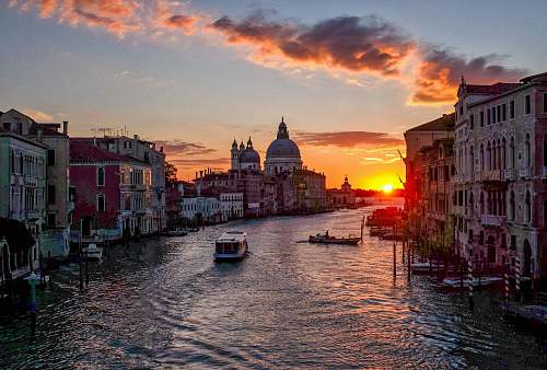 sunrise landscape photo of Venice during sunset sky