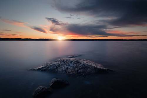 landscape sunset photo water