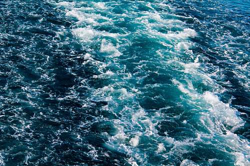 sea blue and white ocean outdoors