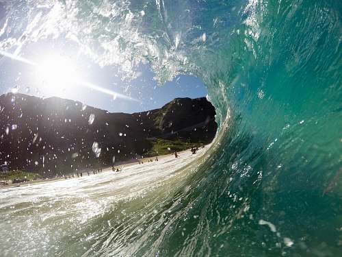 ocean ocean waves nature