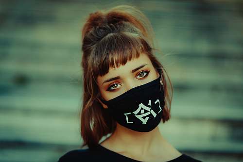 clothing woman wearing face mask bandana
