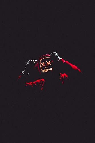 light man wearing red hoodie san
