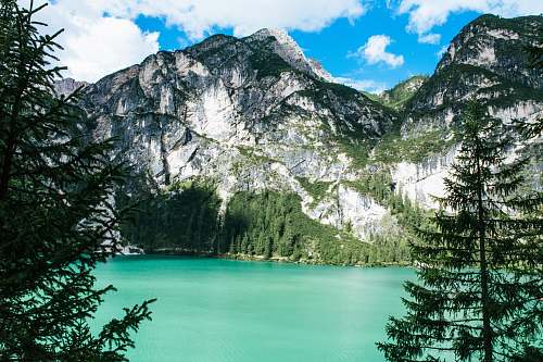 nature body of water near moutain landscape