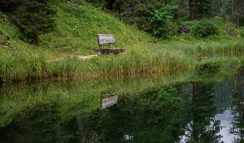 bench bench near body of water during daytime furniture