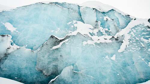 ice cracked ice floor mountain