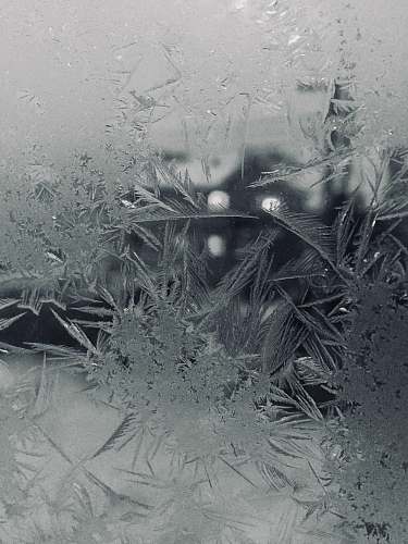 ice frosted glass outdoors