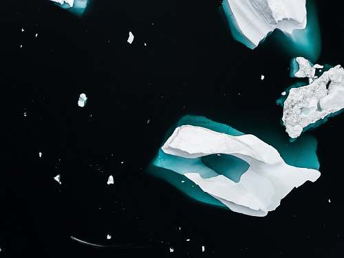 ice white space stones illustration outdoors