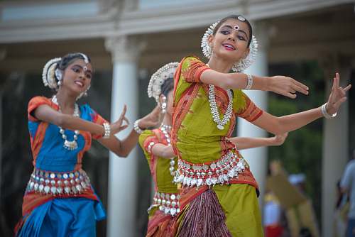 dance three woman performing traditional dance person