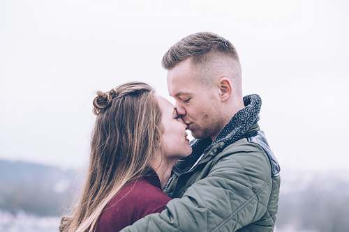 couple man kissing woman kiss