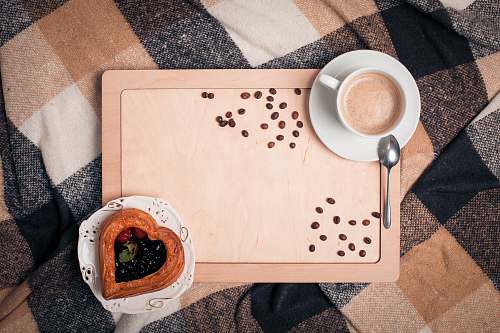 spoon white ceramic mug on white table food