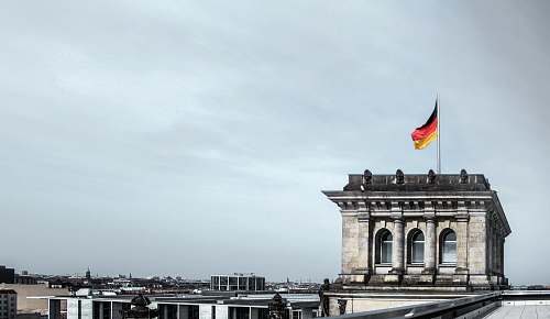 berlin aerial photo of building grey